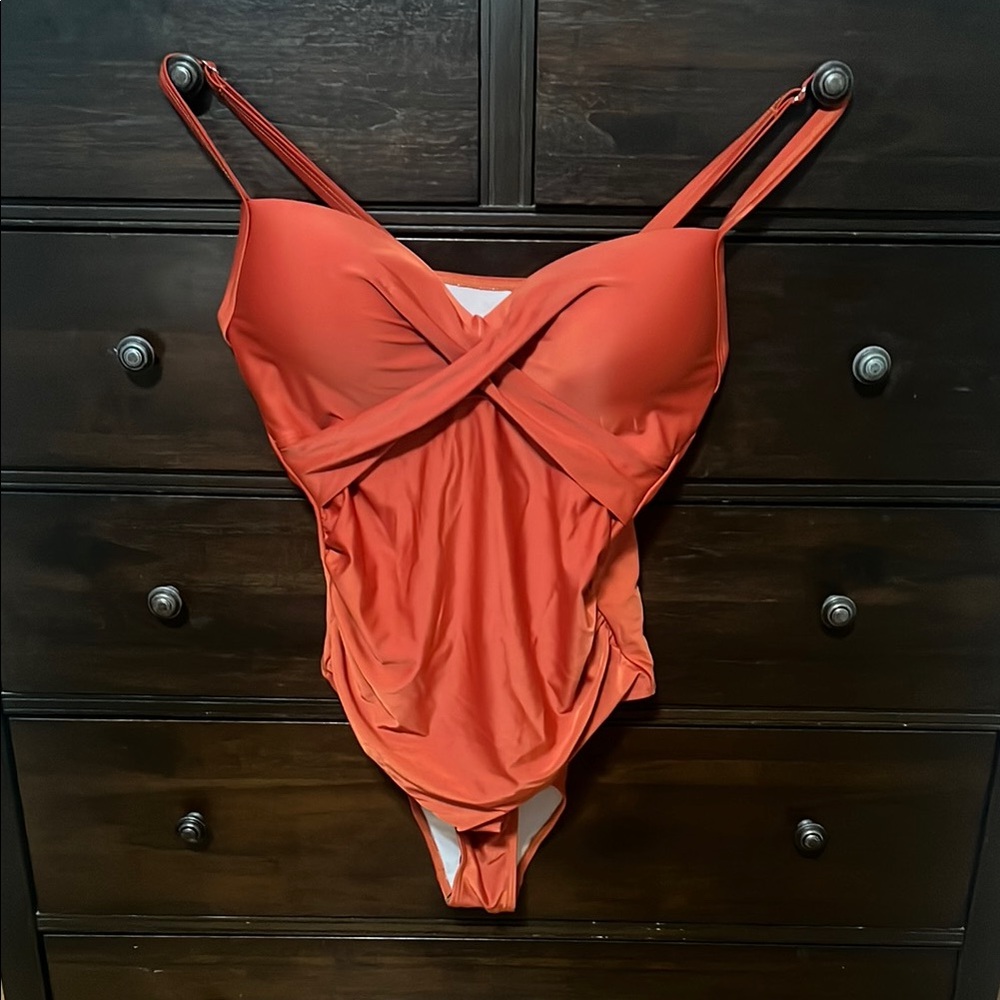 Orange One-Piece Swimsuit